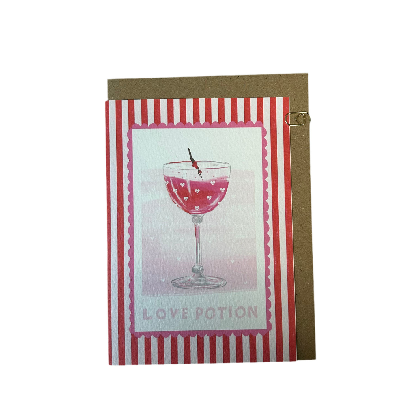 Cocktail love potion card