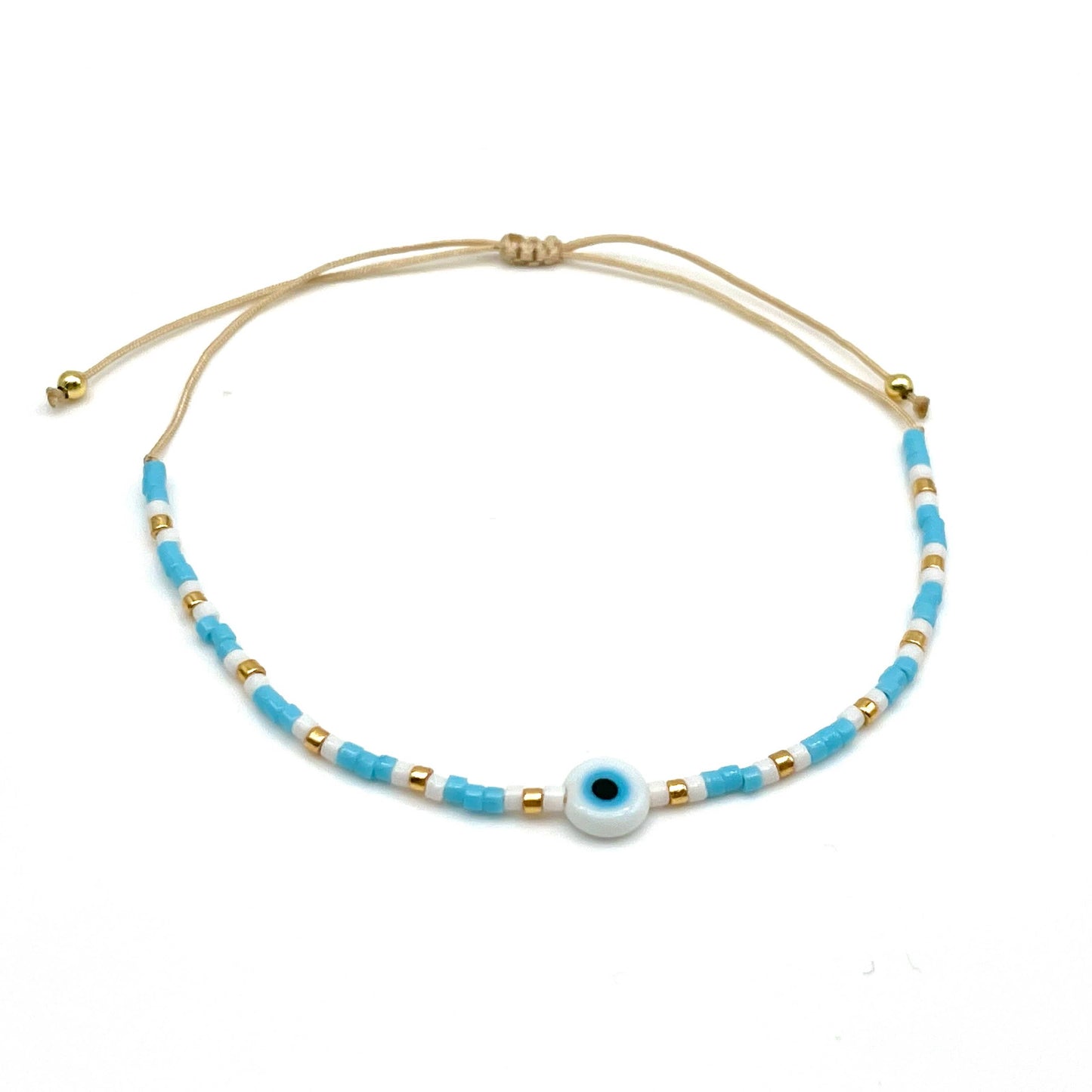 NAZAR X MIYUKI, bracelet Japanese glass beads LUCKY CHARM