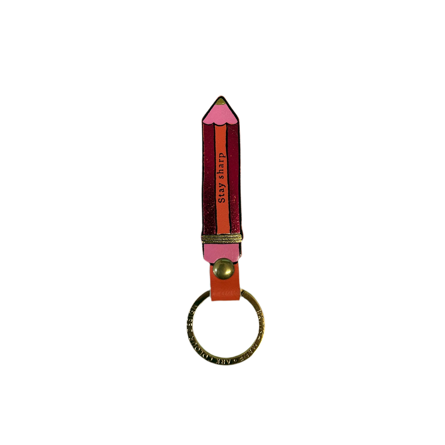 Stay sharp key fob coral