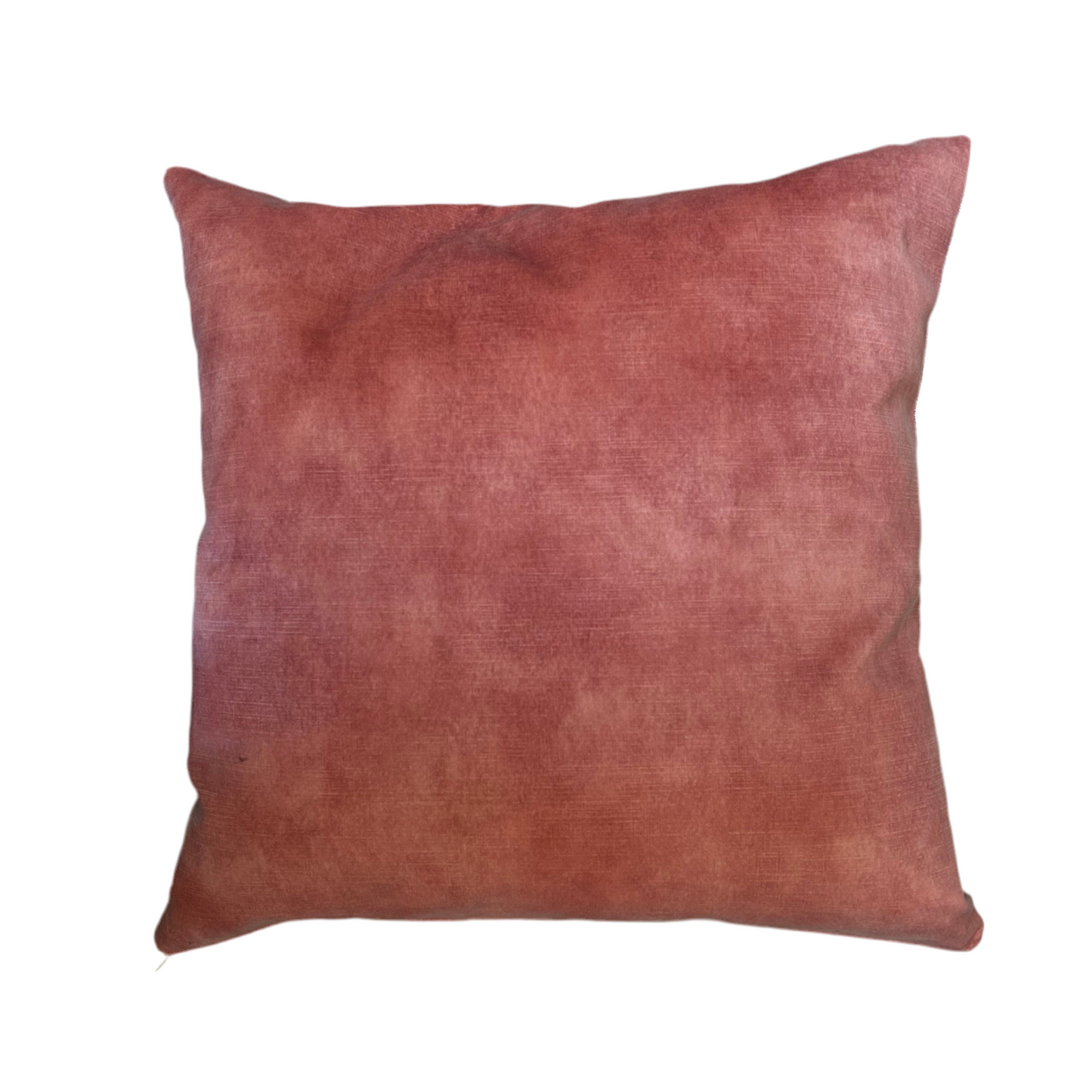 Pure edit coral stripe/heart 18 " cushion