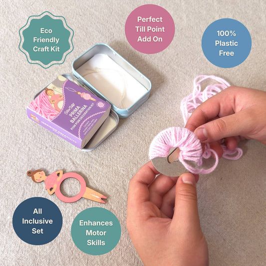 Make Your Own Pom Pom Ballerina Decoration Kit