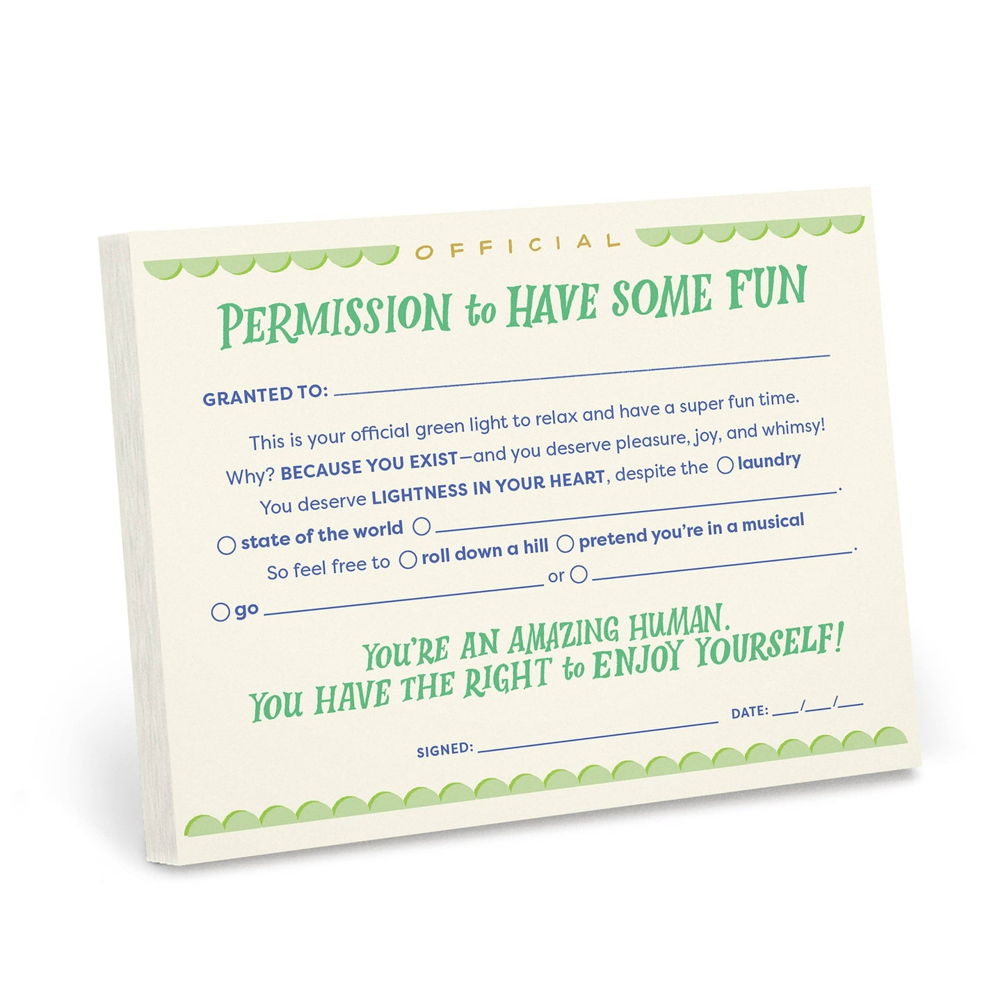Em & Friends Permission to Have Some Fun Notepad (Notepad/Sticky Notes)