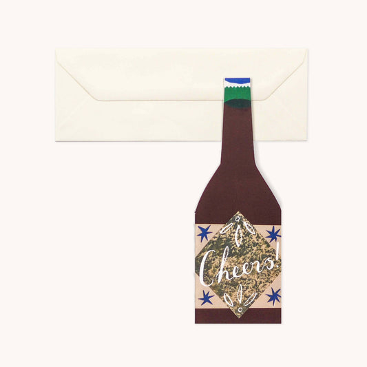 Cheers Bottle Shaped Card!