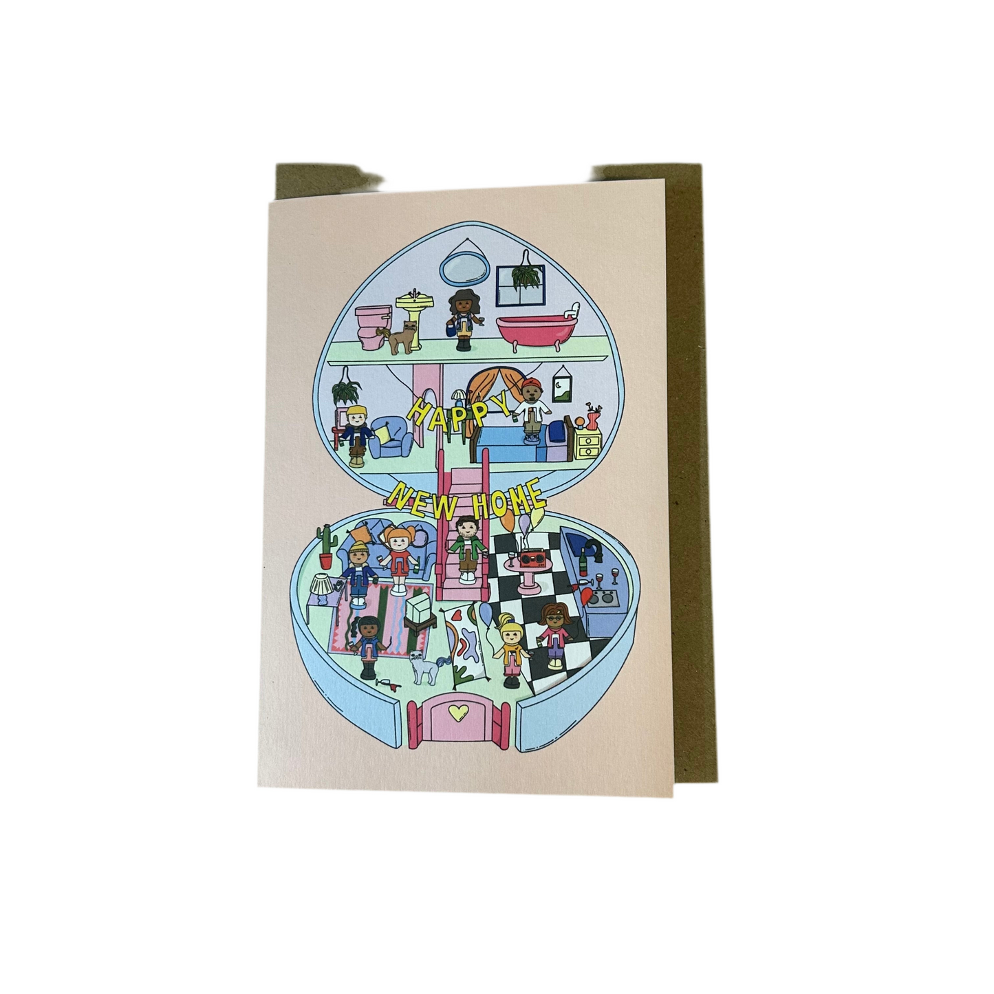 Pollypocket new home house party card