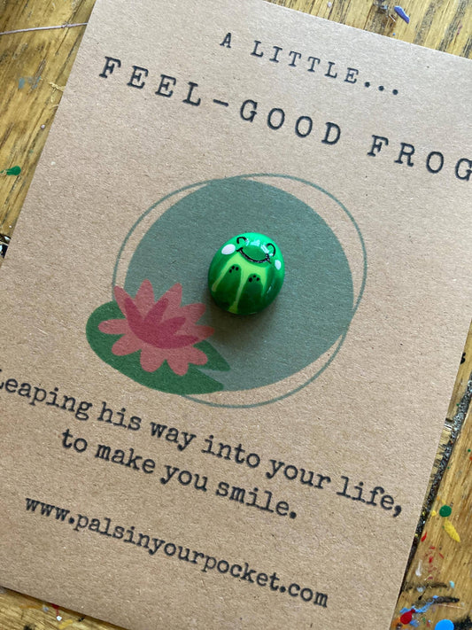 Worry Pet Rock For Stress & Anxiety Relief - Frog