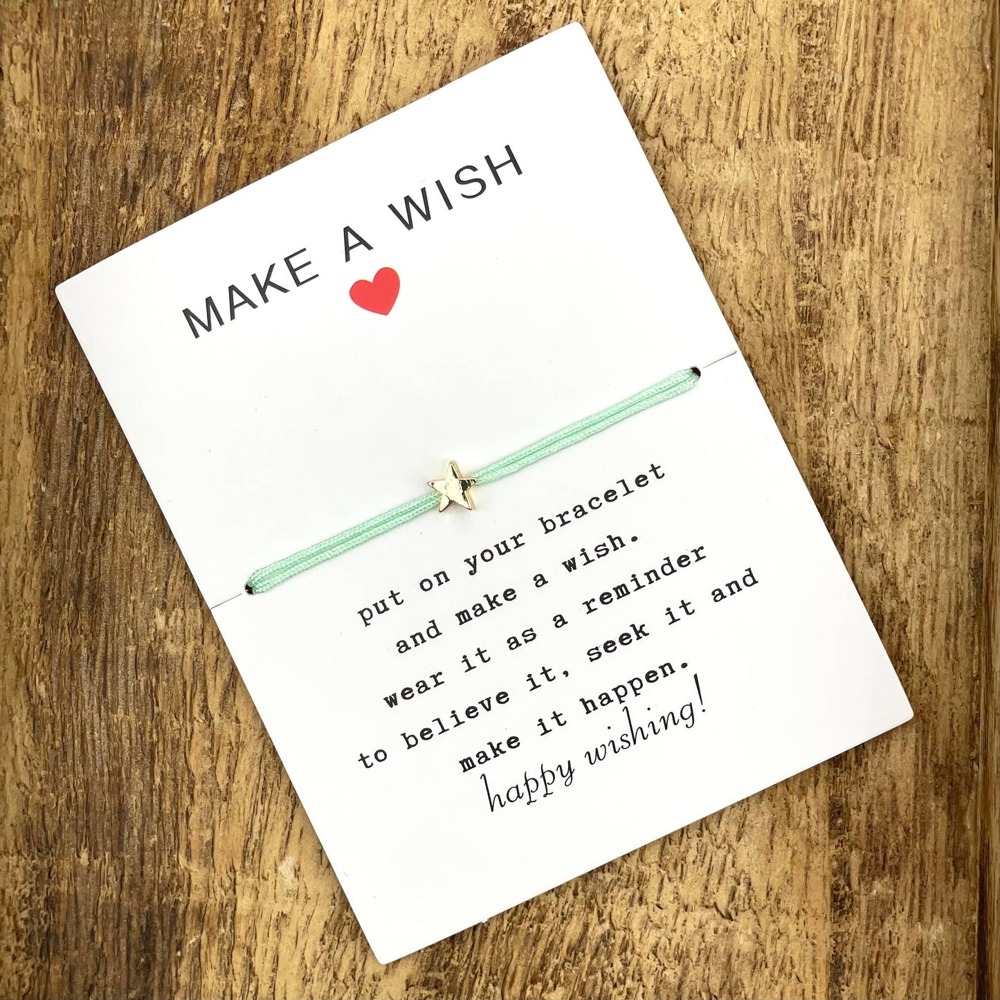 Make a Wish Star Star Lucky Charm Bracelet
gold