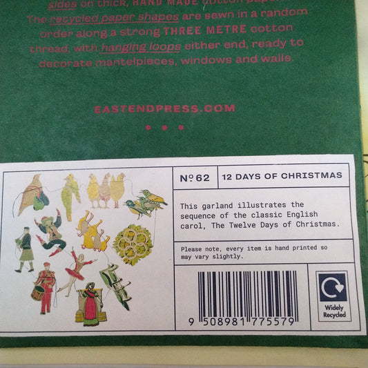 12 Days of Christmas Garland