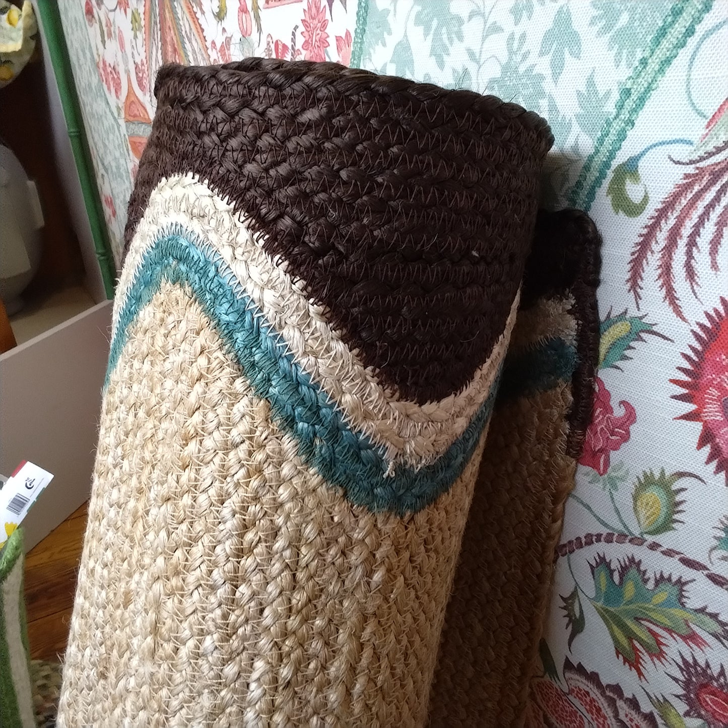 Cocoa Wave Jute Rug - 3 x 5 (92 x 152 cm)rectangle