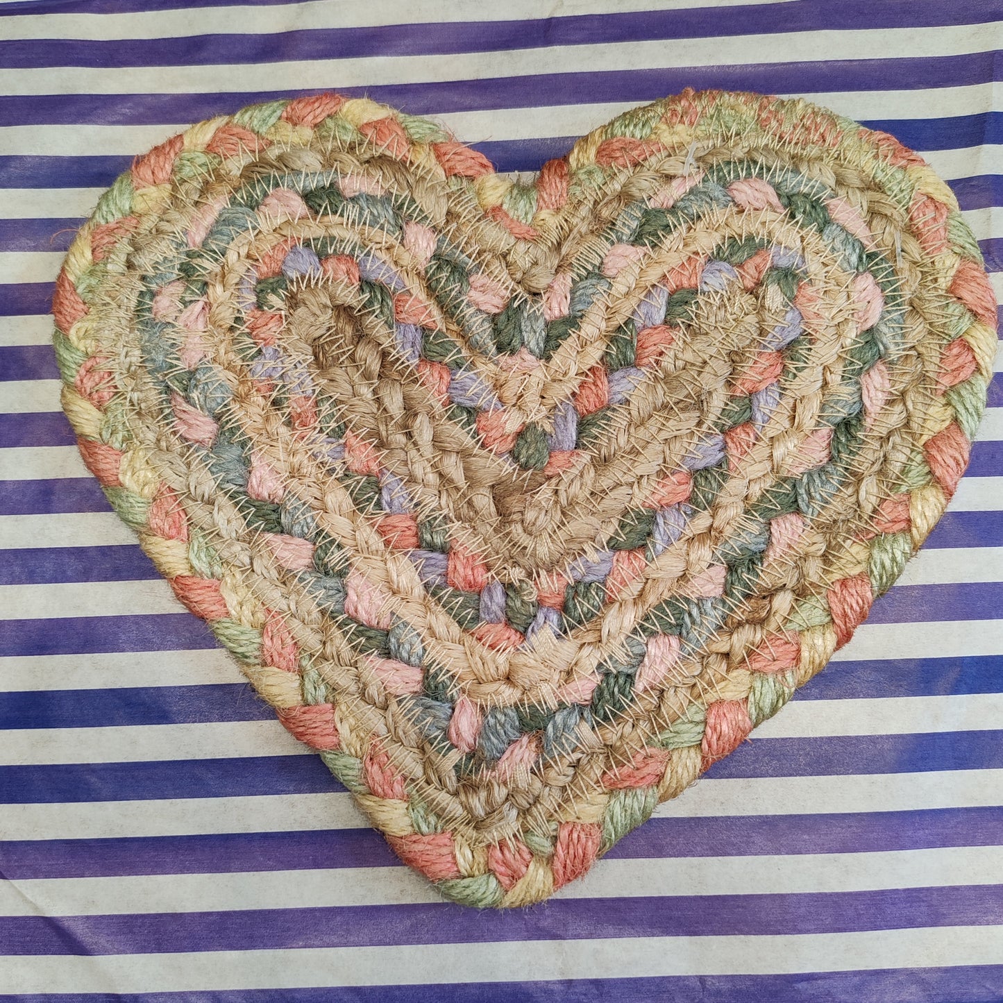 Pastel fairisle coaster