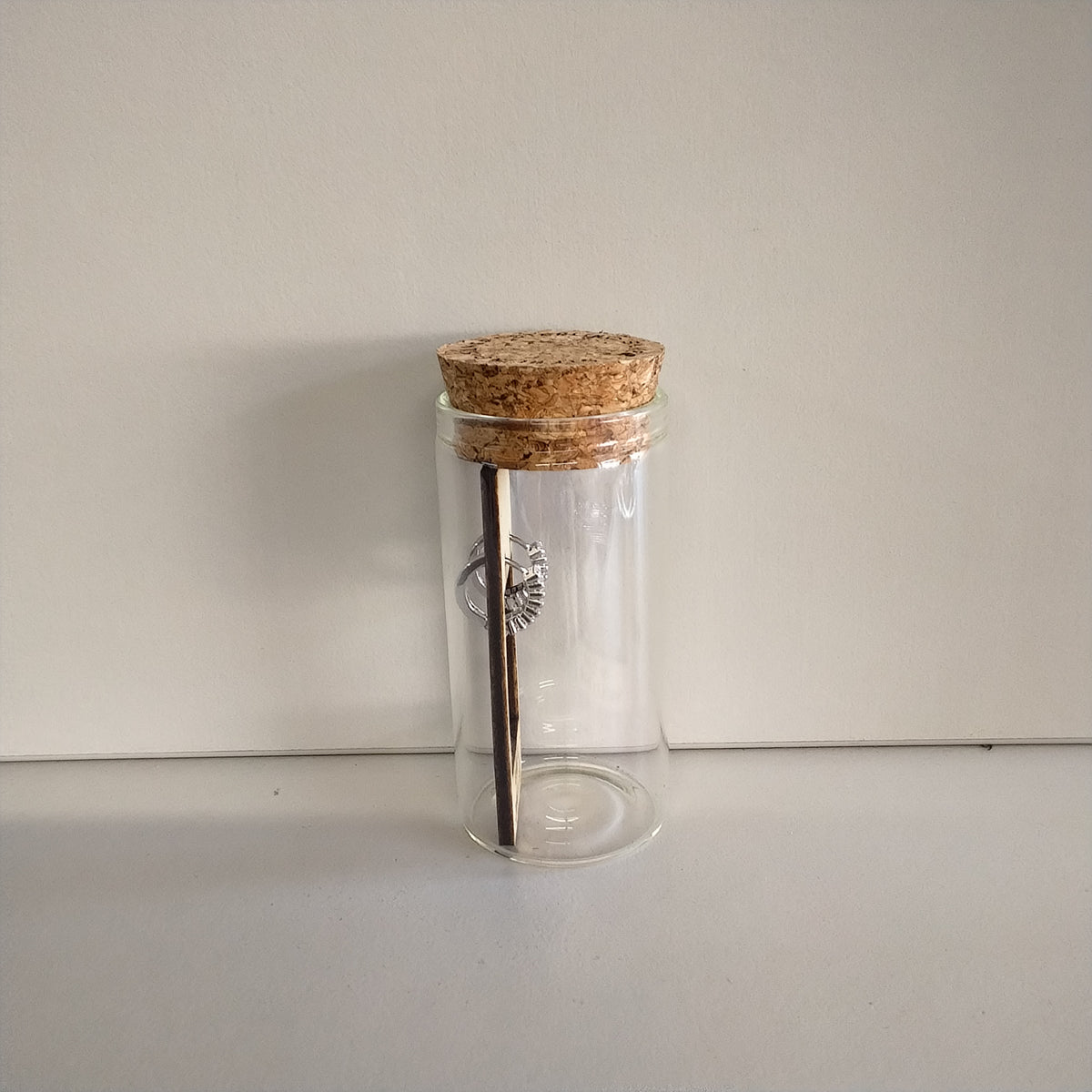 Crystal baguette huggies in Sterling silver