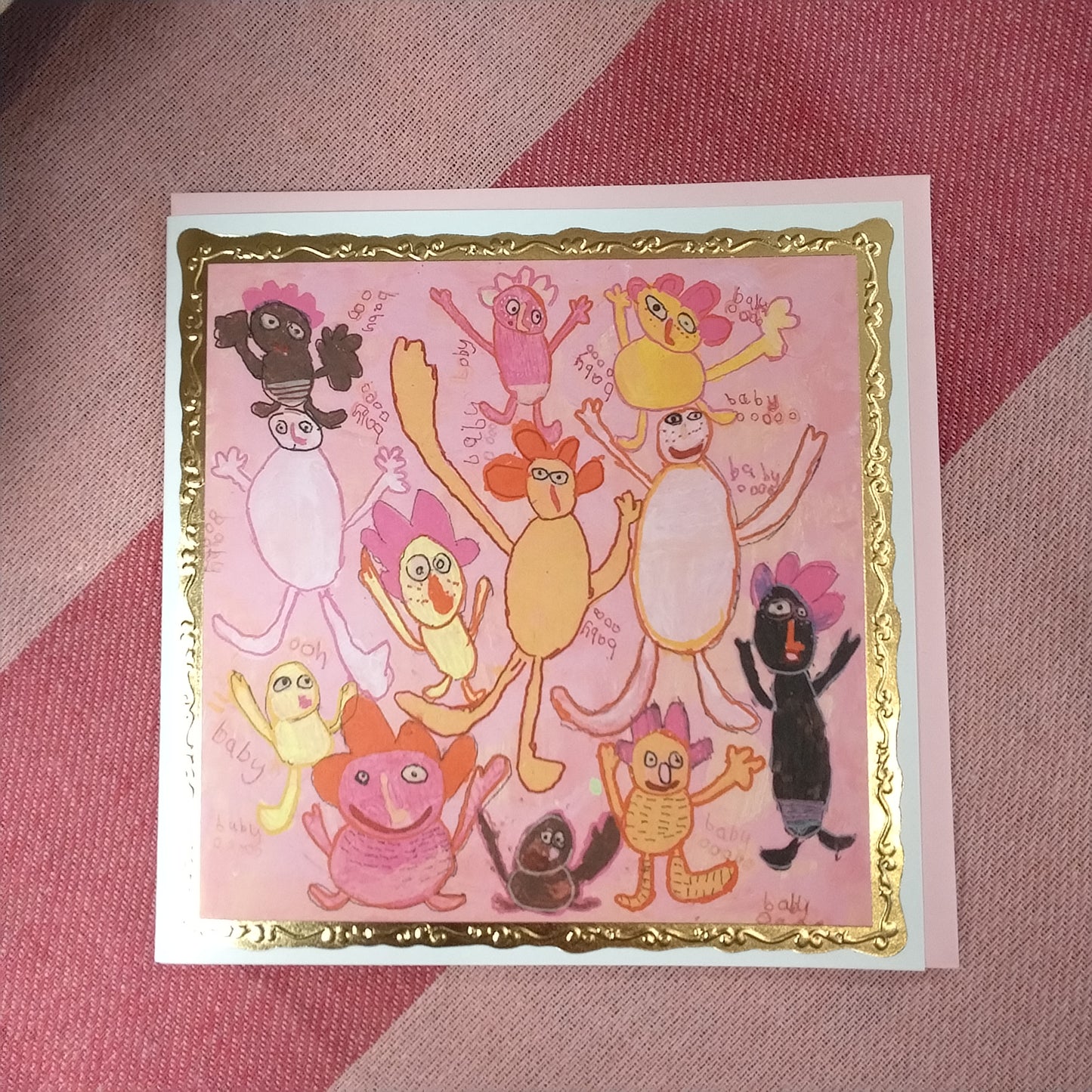 Baby ooooo greeting card