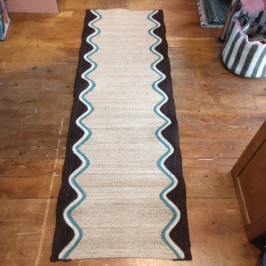 Cocoa Wave Jute Rug - 3 x 5 (92 x 152 cm)rectangle