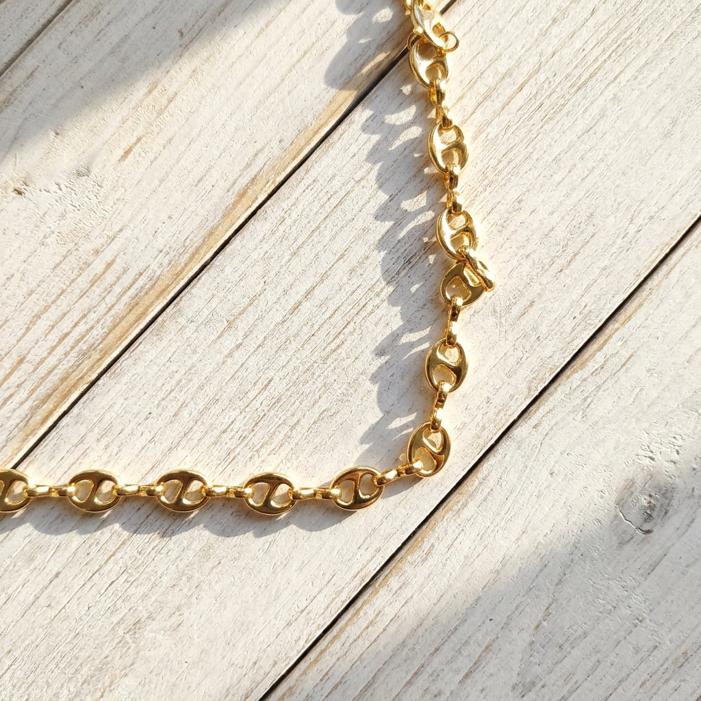 Coffee Bean Chain Necklace