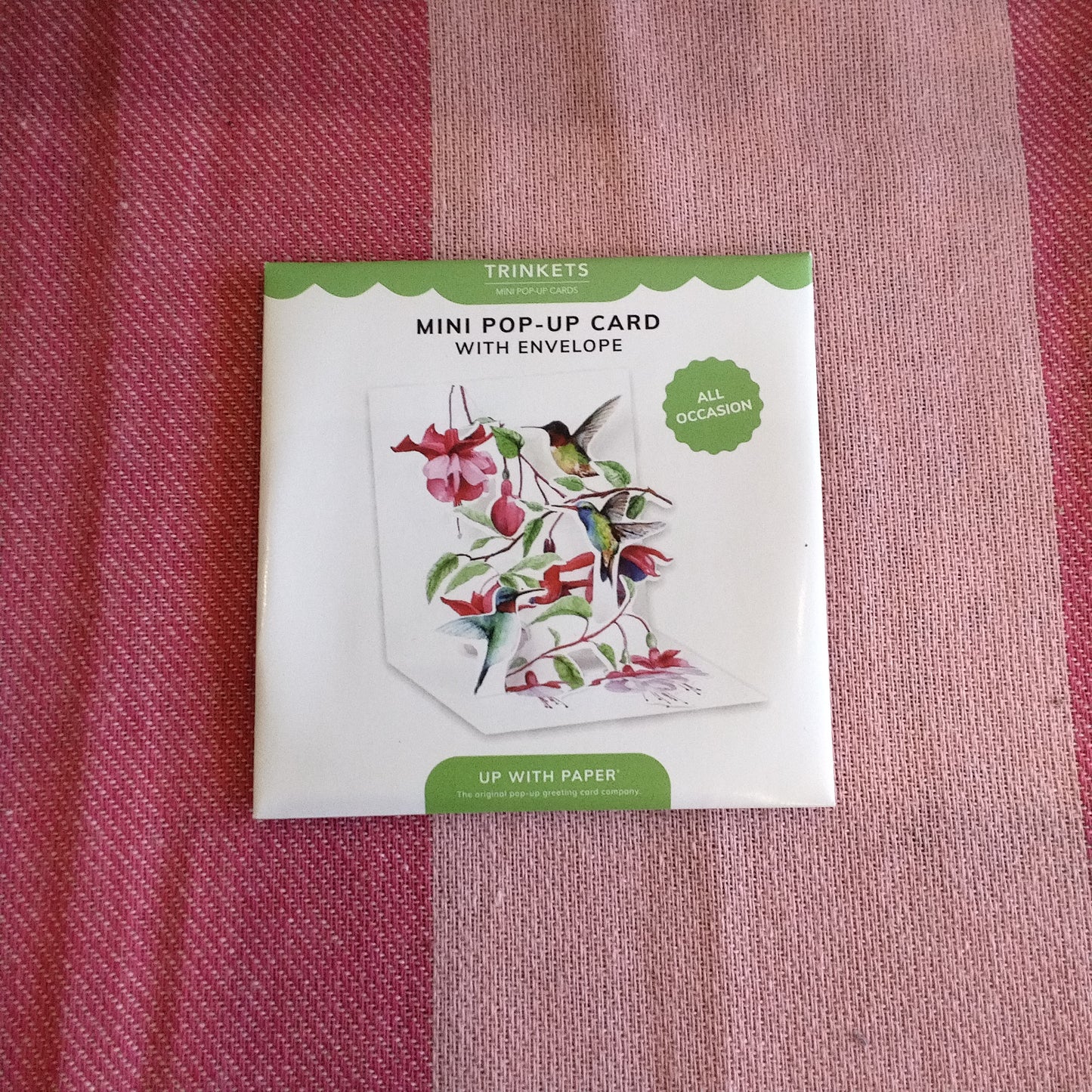 Hummingbird layered greeting card