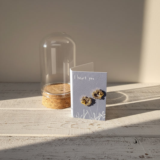 Crystal heart earrings