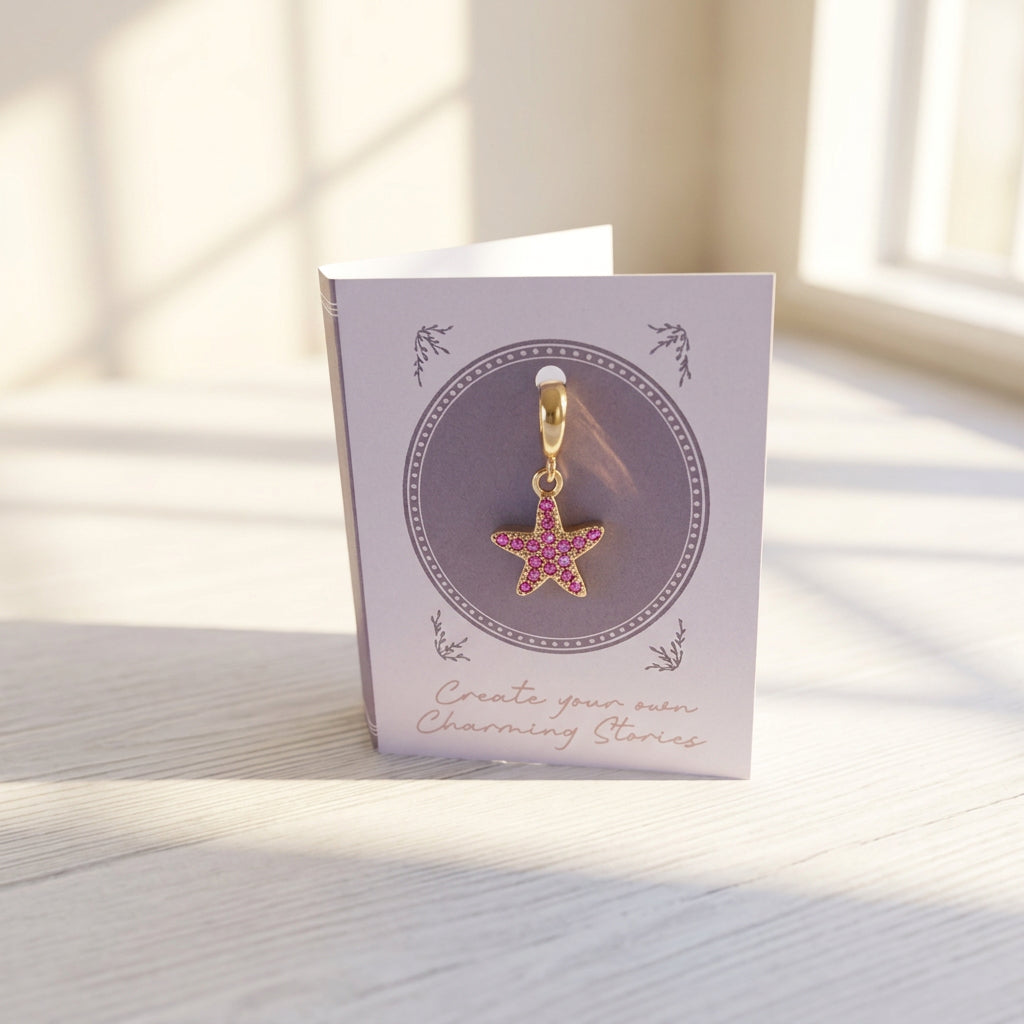 Starfish Charm - Pink