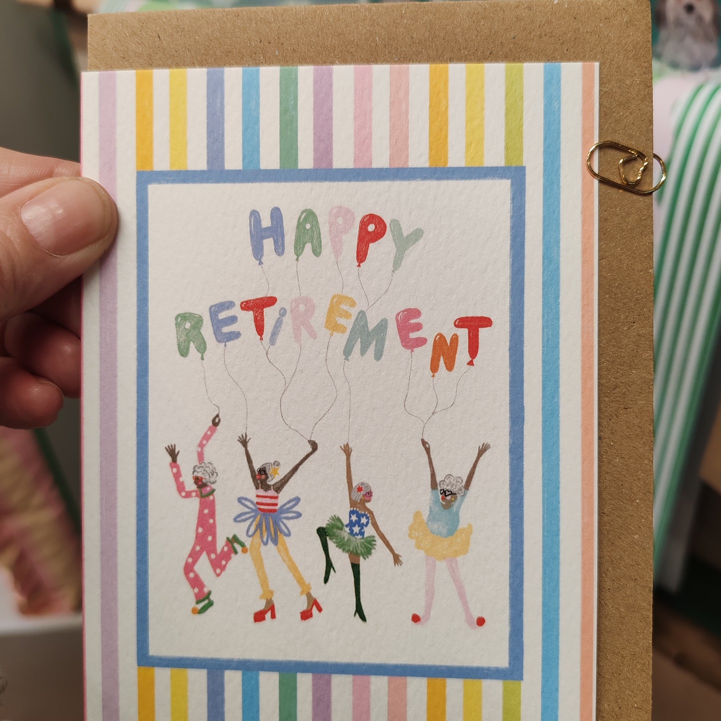 Happy retirement greeting card