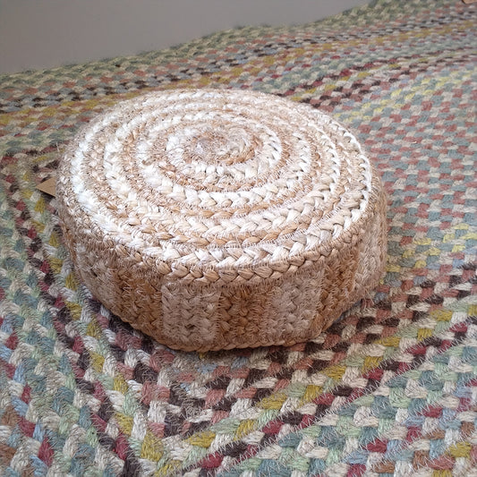 Tulip mini basket in Natural stripe