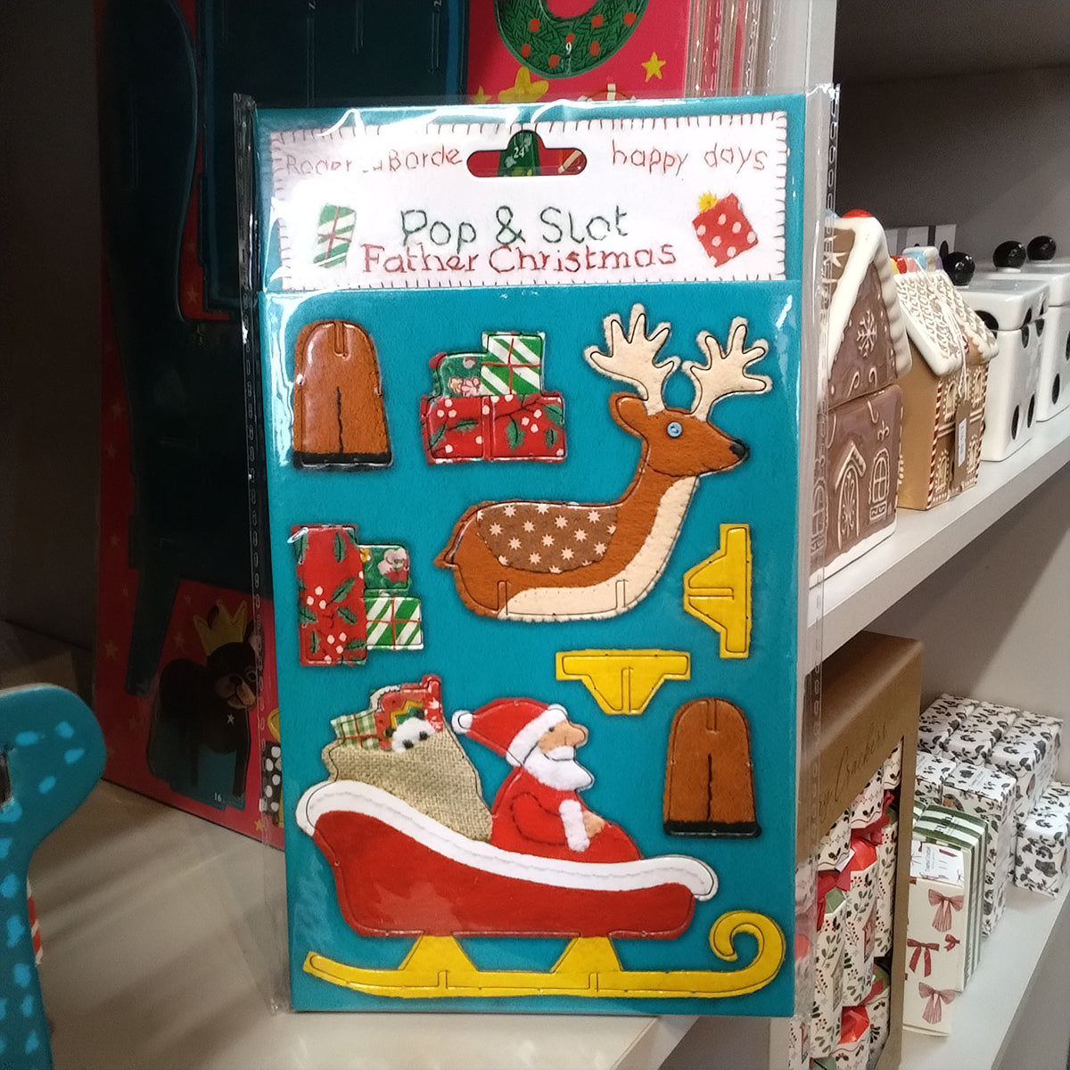 Pop and slot Diorama. Father Christmas theme.
