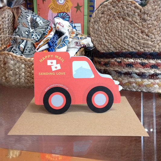 Happy Mail Post Van Card