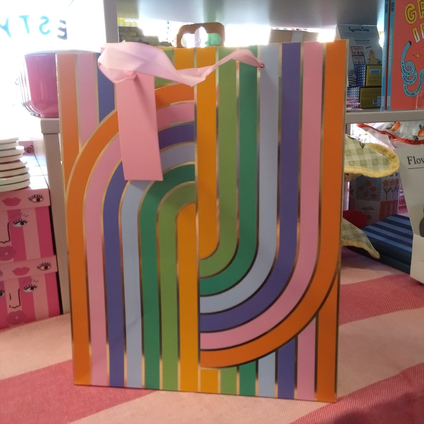 Rainbow Arcs Large gift bag