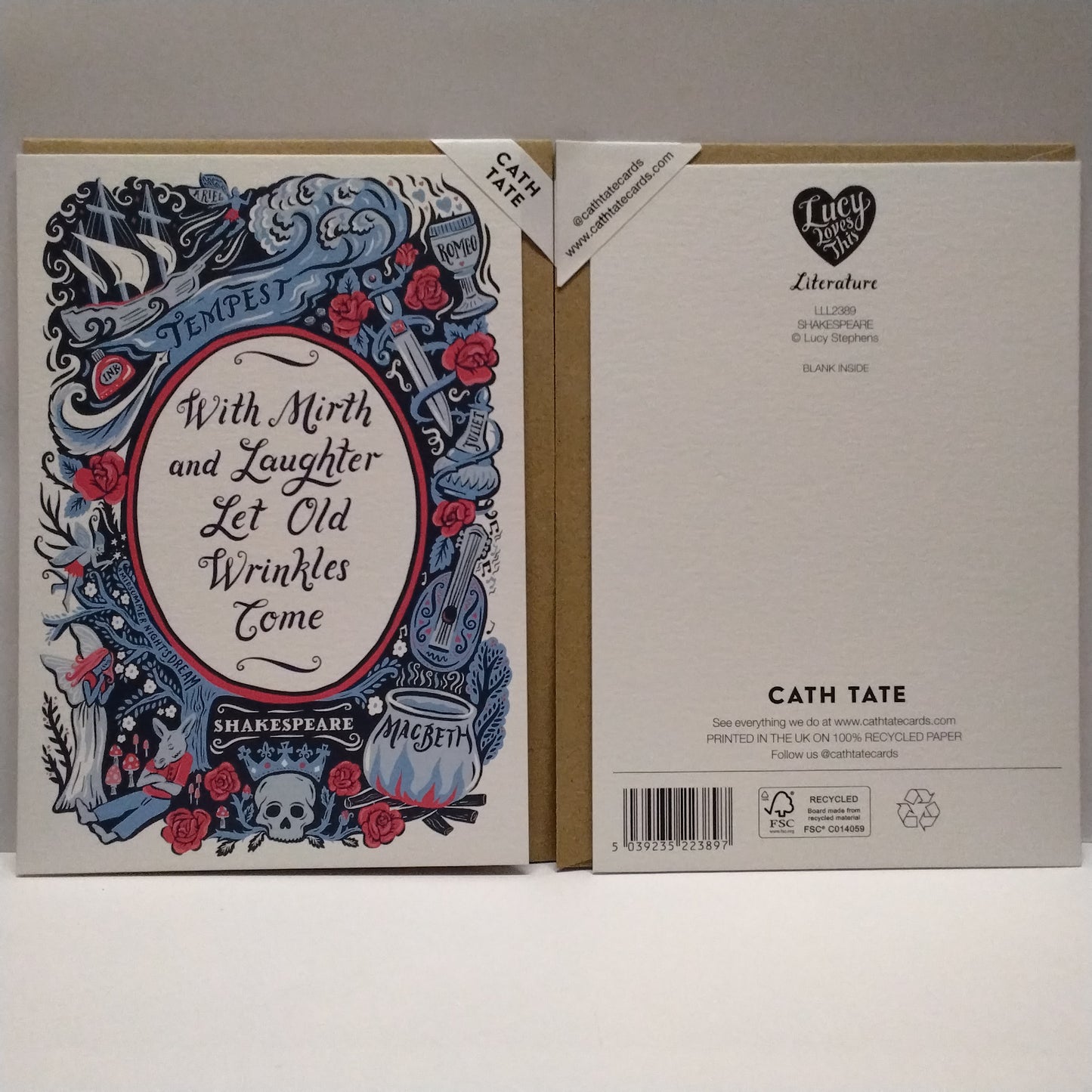 Shakespeare Themed Greeting Card