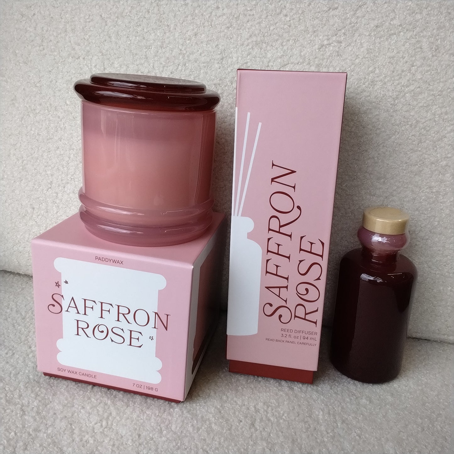 Paddy Wax Saffron Rose Reed Diffuser 3.2 fl oz
