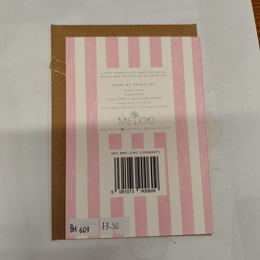 Congrats circus greeting cards
