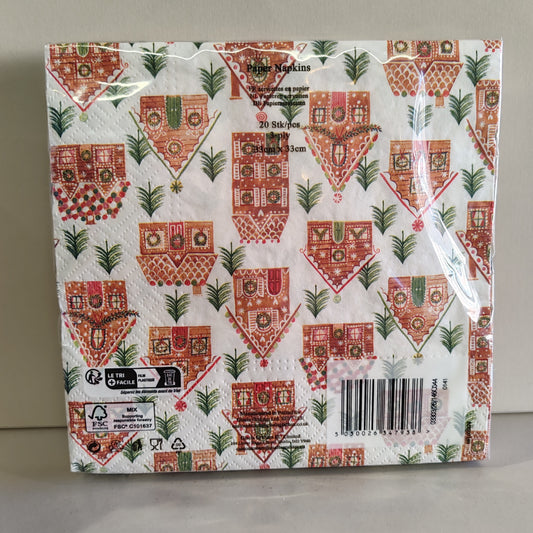Gingerbread House Paper Napkins