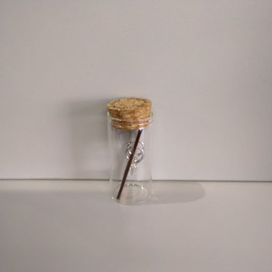 Clear Glass Huggies in Sterling Silver