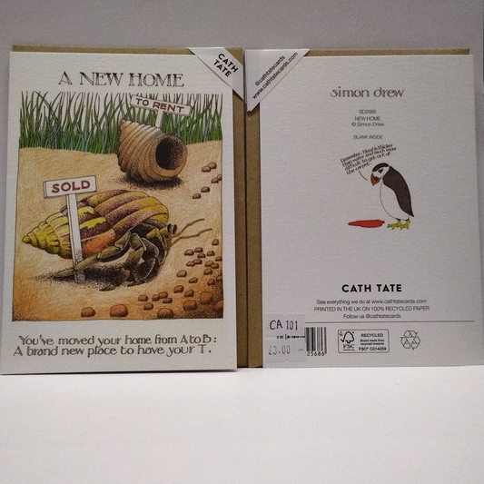 A New Home - Shell Greeting Card