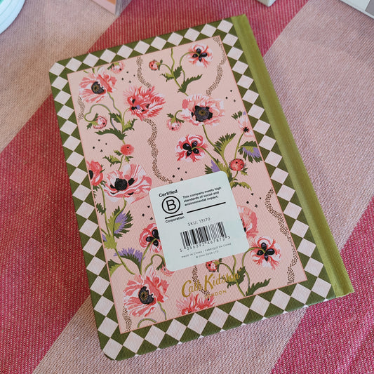 Cath Kidston Pink Poppies hardback notebook