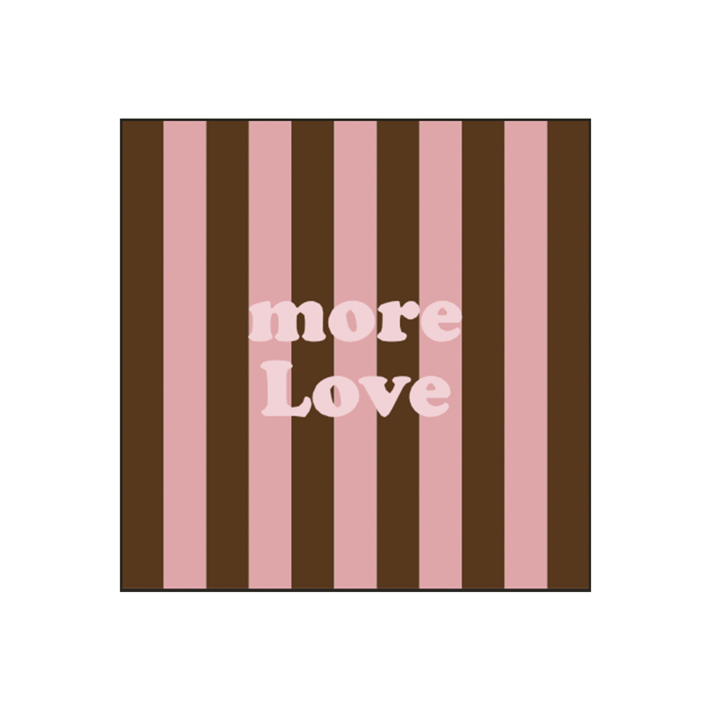 Striped paper napkins "More Love" x20