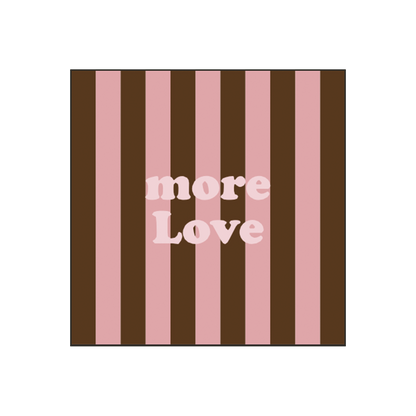 Striped paper napkins "More Love" x20