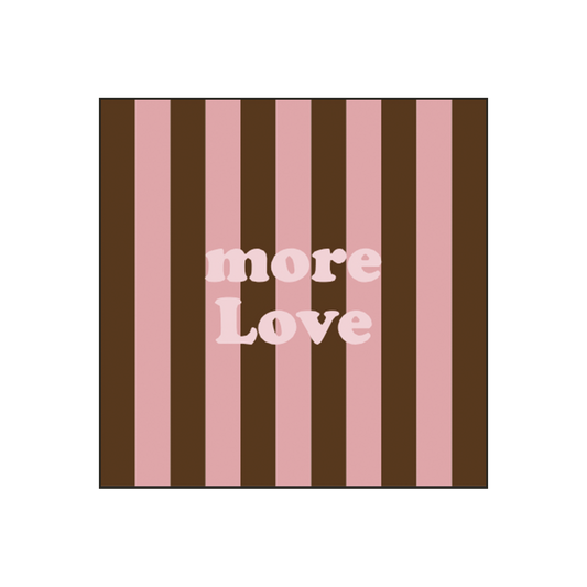 Striped paper napkins "More Love" x20