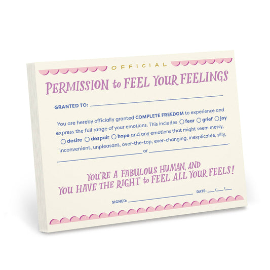 Em & Friends Permission to Feel Your Feelings Notepad (Notepad/Sticky Notes)