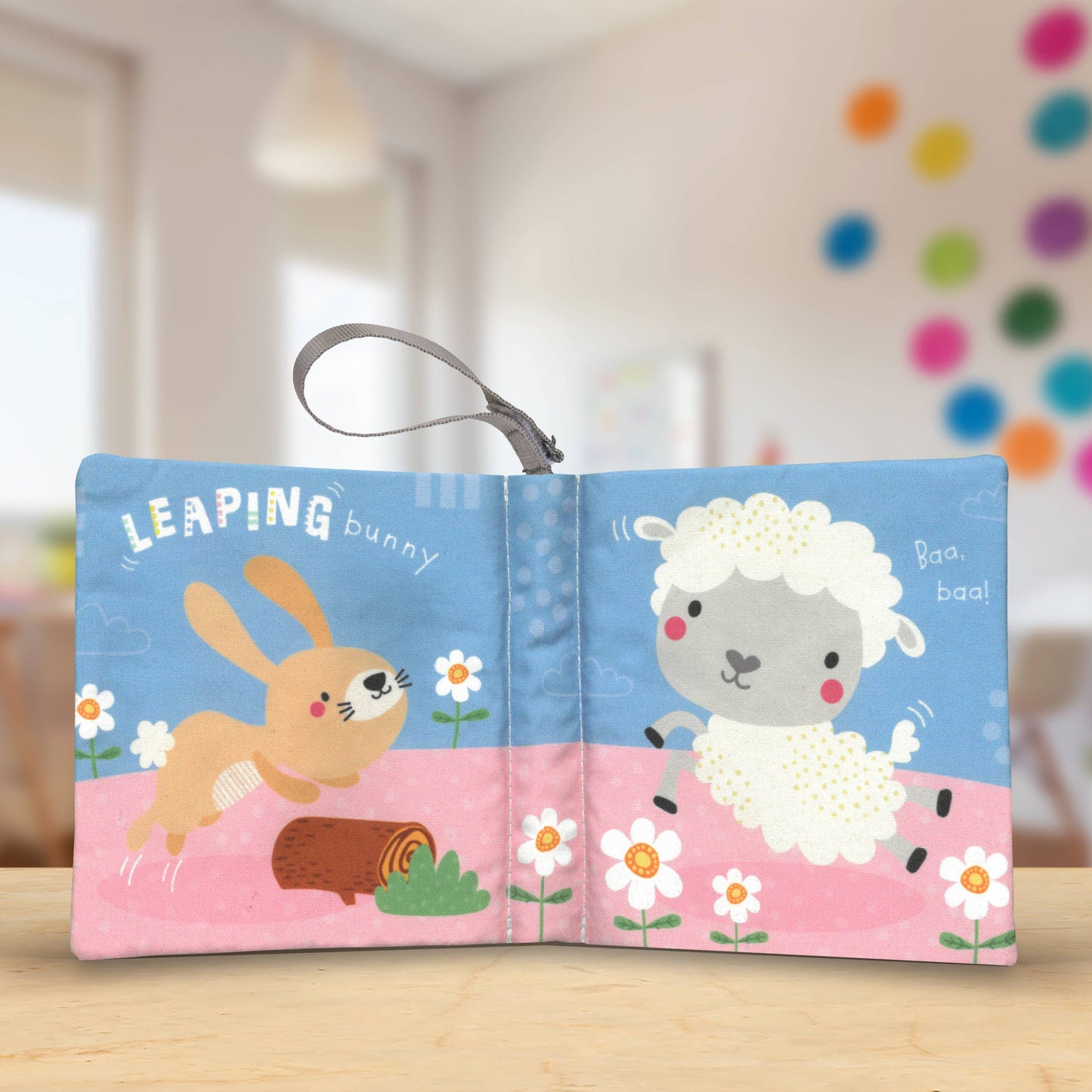 Snuggables Medium Plush Rabbit with Cloth Book
