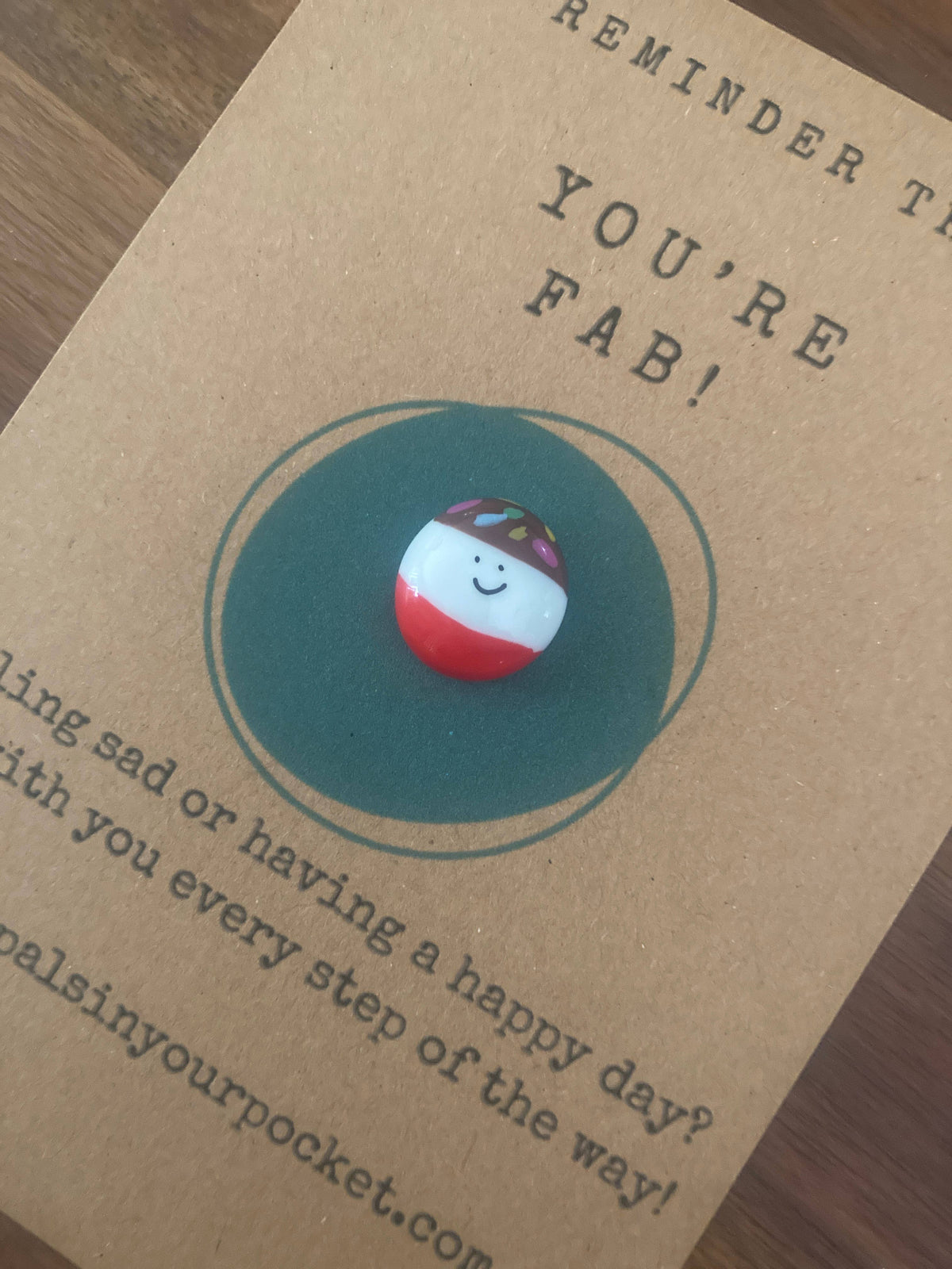 Fab Lolly Of Positivity Reminder & Greeting Charm