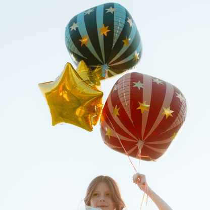 Partydeco Red Starry Ball Foil Balloon –  75 cm