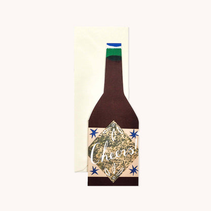 Cheers Bottle Shaped Card!