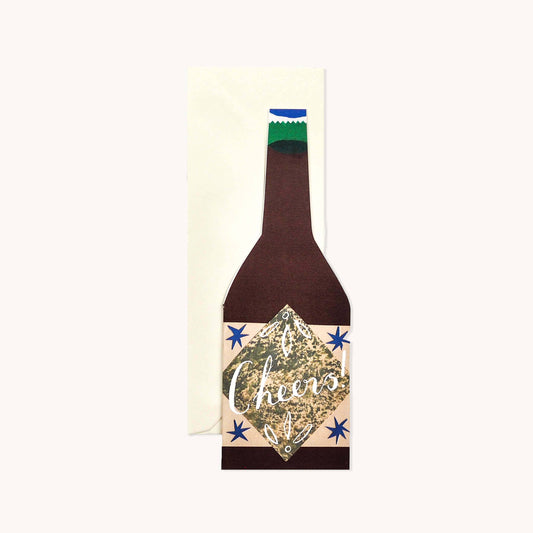 Cheers Bottle Shaped Card!