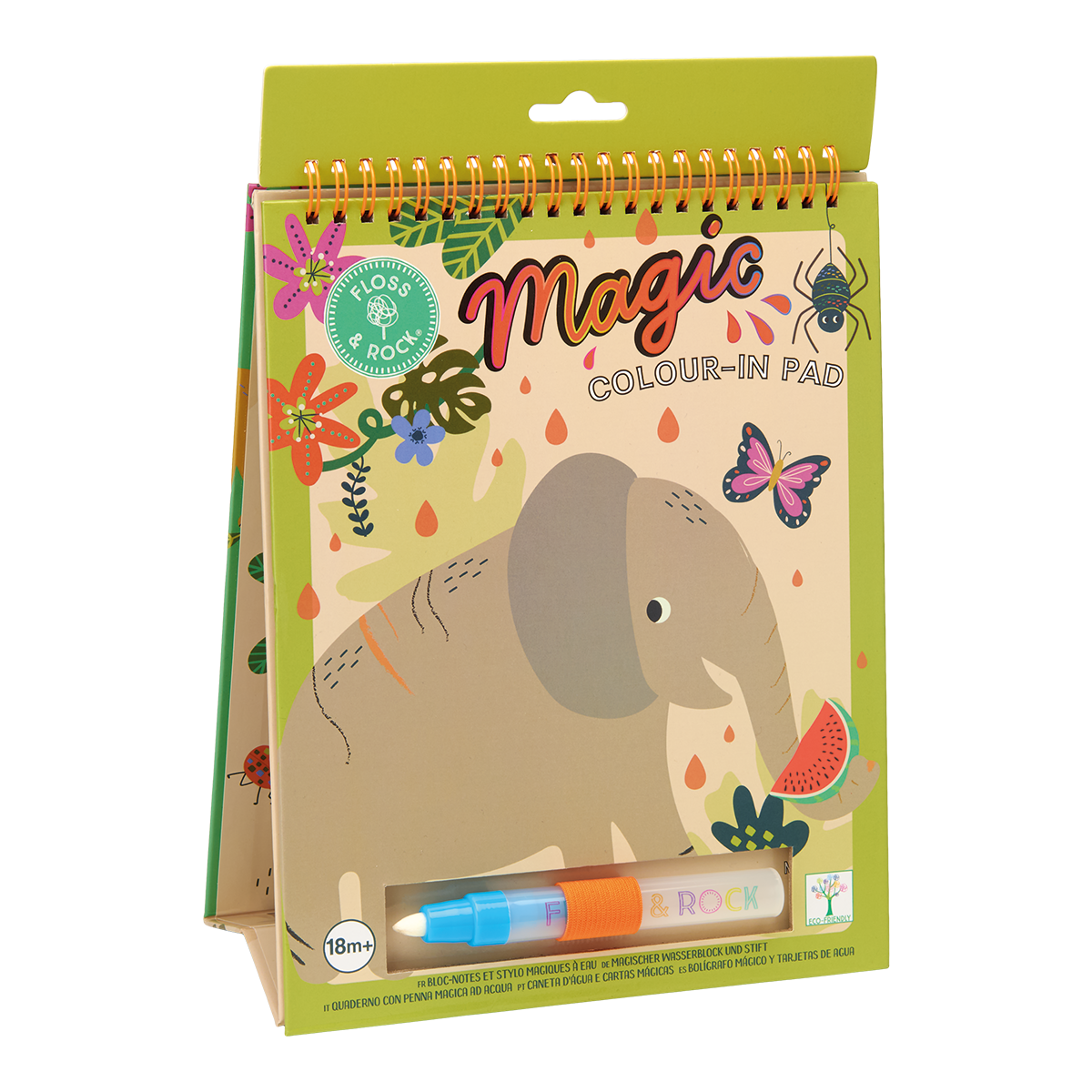 Magic Color Changing Watercard Easel and Pen - Jungle