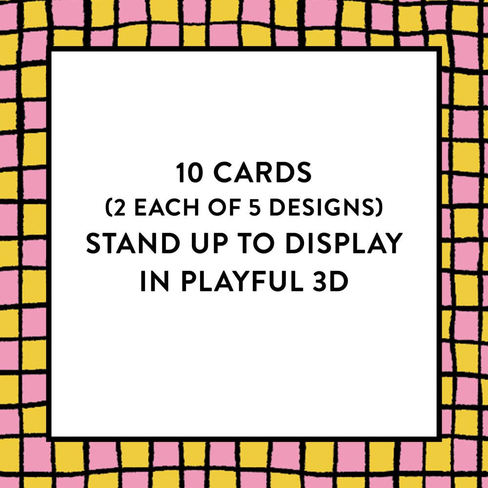 Meat Cute - 10 Pop-Up Notecards and Envelopes (Notecards/Writing Paper)