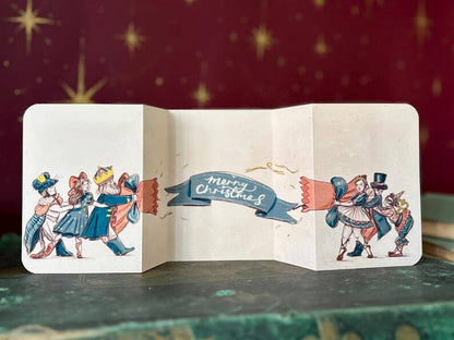 Vintage Christmas Cracker Card “Nutcracker” , Hand Illustrated Card by UK artist Manymoon Fables