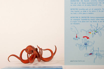 3D Puzzle Wooden Octopus greeting Card Octopus