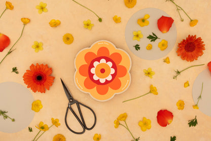 Flower Shaped Press - Orange & Yellow
