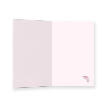 Dolphin mischief, dolphin design, funny birthday card