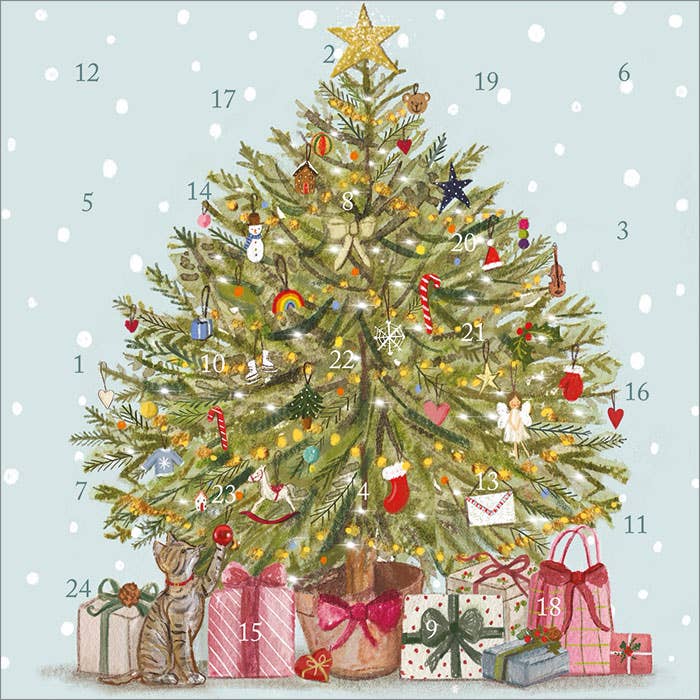 Christmas Tree Advent Card