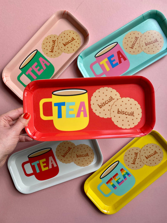 Tea and Biscuits Melamine Tray