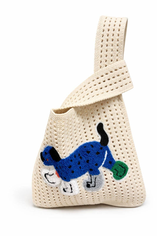Rain Boots Puppy - Knitted bag